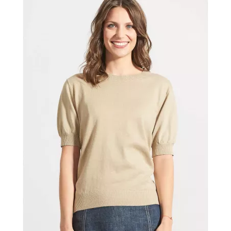 Half long sleeve sweater - hemp