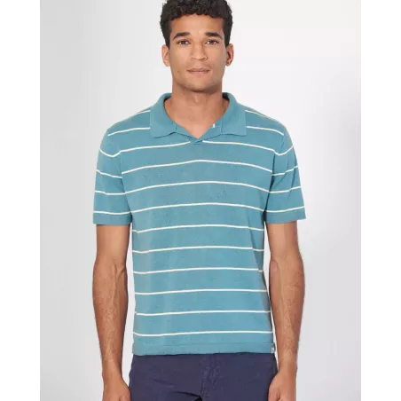 Striped polo shirt - HEMPAGE