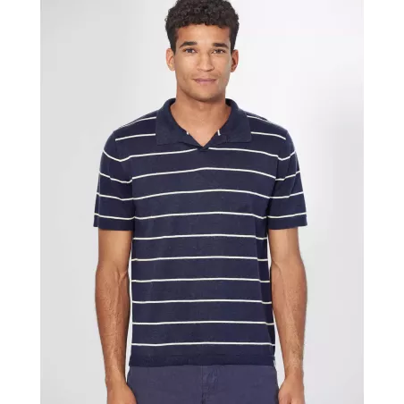 Striped polo shirt - HEMPAGE