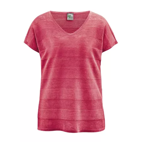 Pure hemp V-neck t-shirt