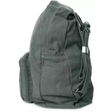 Foldable backpack in hemp and organic cotton