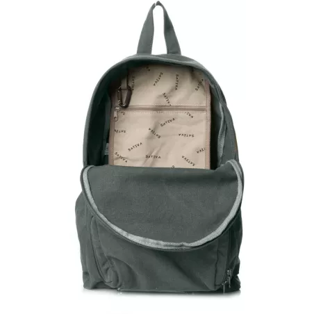 Foldable backpack in hemp and organic cotton