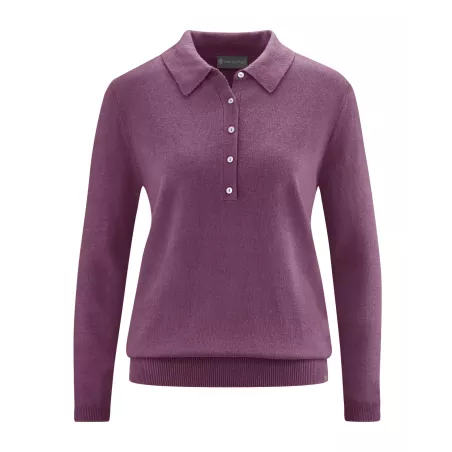 Pullover con cuello de camisa Polo de estilo