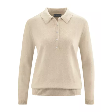 Pullover with shirt collar Style polo