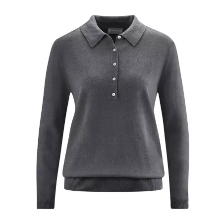 Pullover with shirt collar Style polo