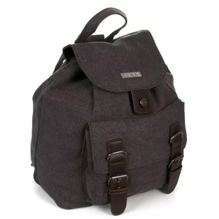 Backpack canvas and leather