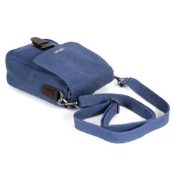 Herrentasche aus Hanf-Canvas und Leder