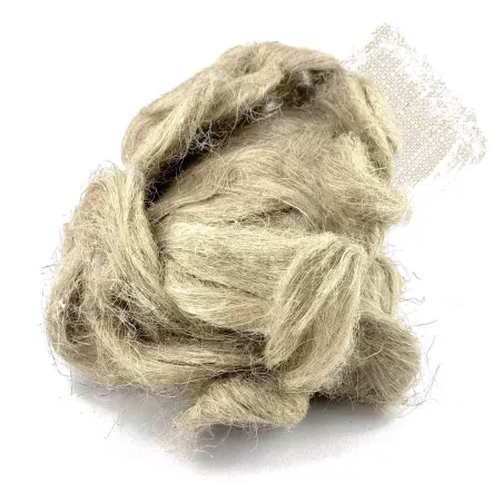 Raw hemp fiber