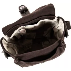 Bolso cáñamo tela y cuero hombre 2