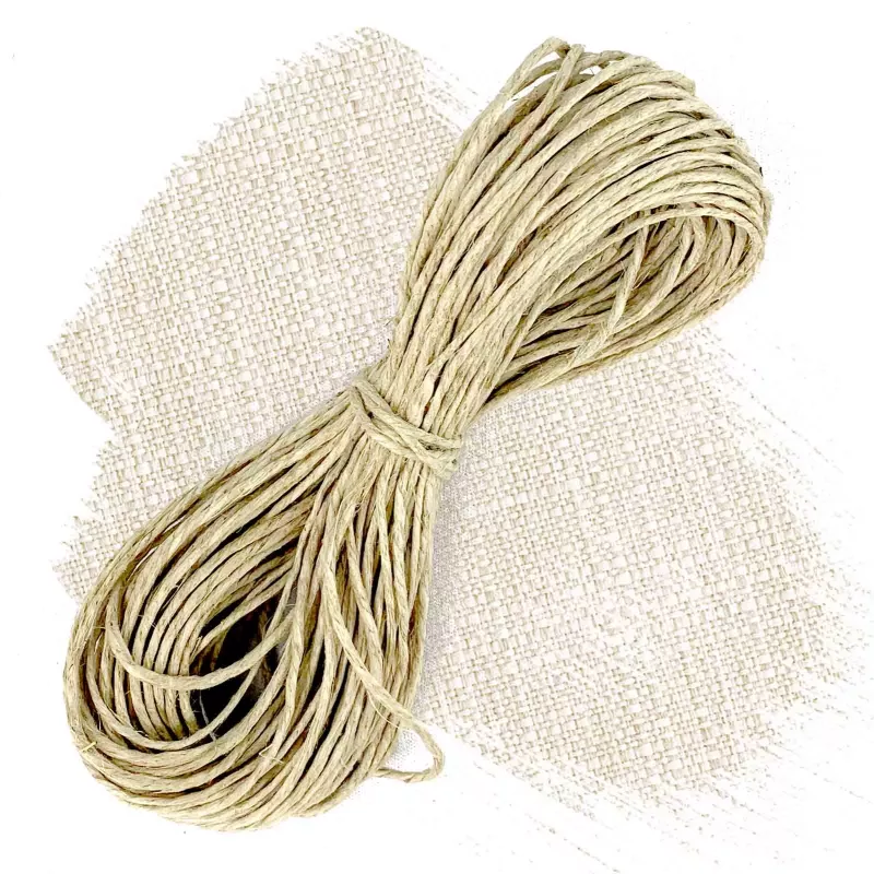 2 mm - waxed hemp twine in 20, 80, 200 or 830 m