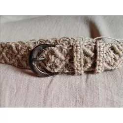 Macramé women's hemp belt