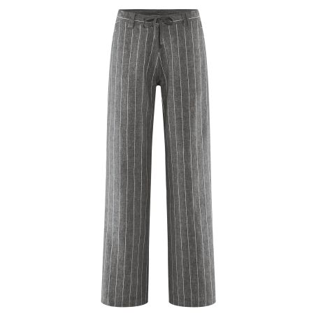 Pantalon Marlene rayé- Chanvre et Coton bio