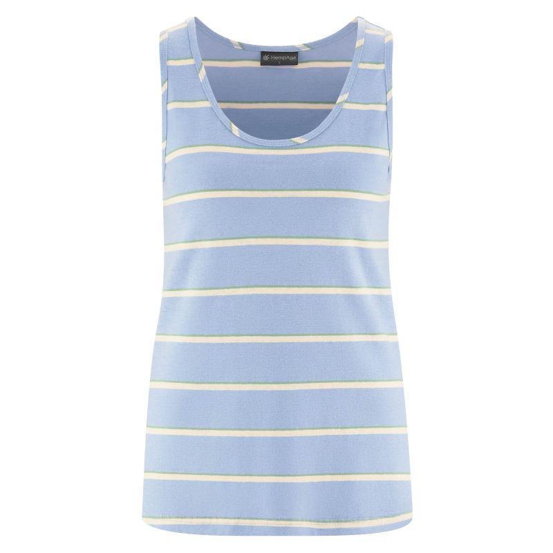 Hemp striped tank top / organic cotton