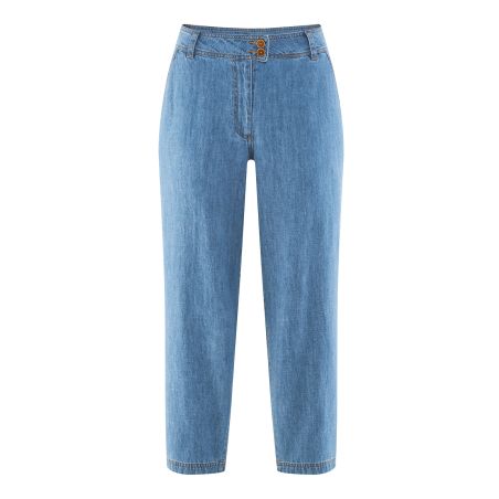 Gewebte, lockere Jeans - Hanf und Bio-Baumwolle