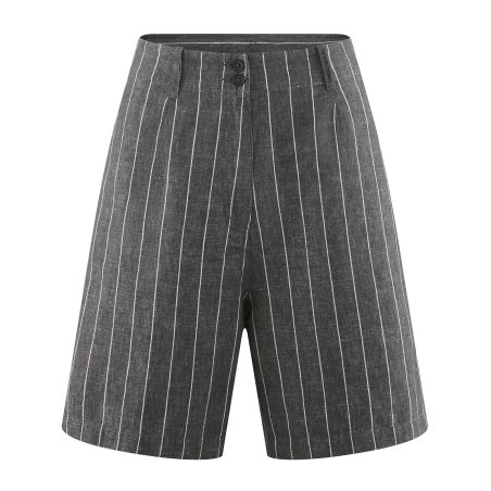 Gestreifte Bermudashorts - Hanf und Bio-Baumwolle