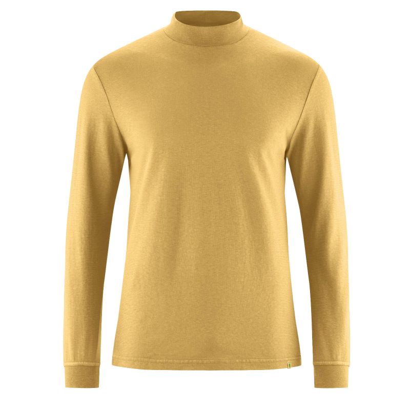 T-shirt long sleeves with rolled neck - Organic cotton and hemp