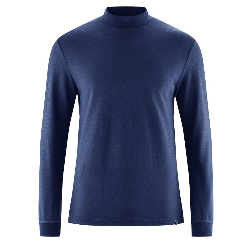 T-shirt long sleeves with rolled neck - Organic cotton and hemp