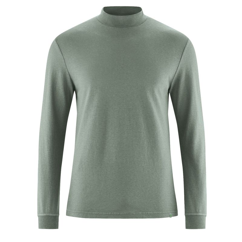 T-shirt long sleeves with rolled neck - Organic cotton and hemp