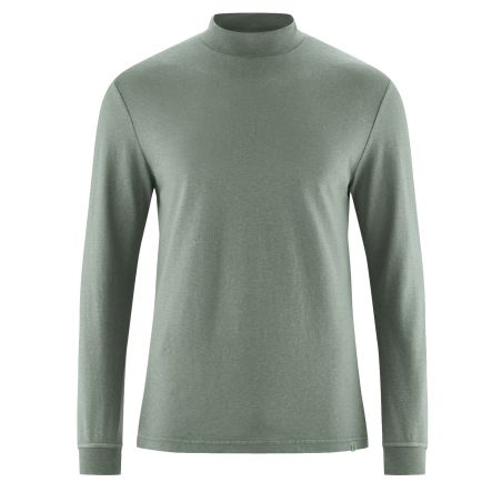 T-shirt long sleeves with rolled neck - Organic cotton and hemp