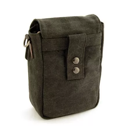 Herrentasche aus Hanf-Canvas und Leder