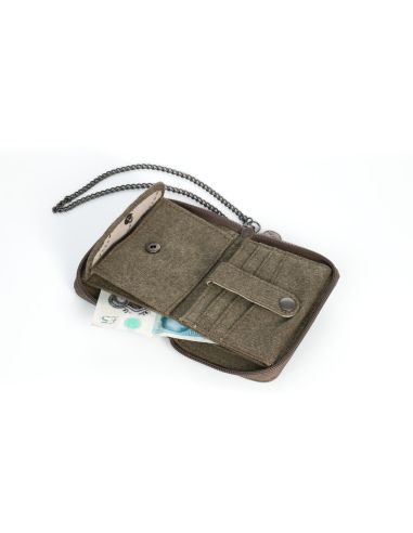 Wallet with chain (demountable)