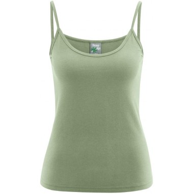 Top with organic cotton and hemp straps