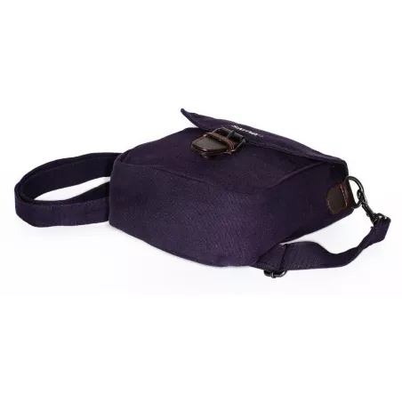 Herrentasche aus Hanf-Canvas und Leder