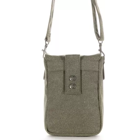 Bolso cáñamo tela y cuero hombre