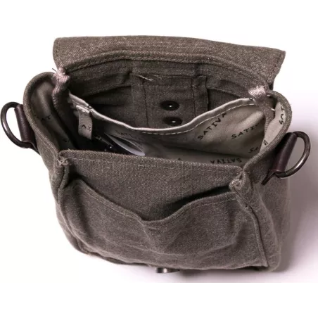 Bolso cáñamo tela y cuero hombre