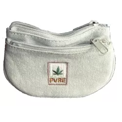 Hemp leaf effigy coin purse - Pure 2