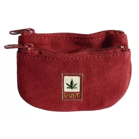 Hemp leaf effigy coin purse - Pure