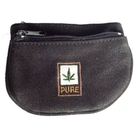 Hemp leaf effigy coin purse - Pure