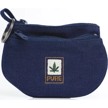 Hemp leaf effigy coin purse - Pure