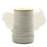 Braided lace cord with 100% hemp core - 4.5 and 5.6mm